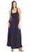 Tank Styled Empire Shirred Rayon Knit Maxi Dress