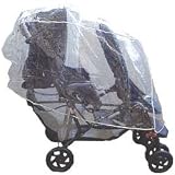 Rain Cover for Twin Limo Tandem 2 Canopy Double Strollers - one color, one size