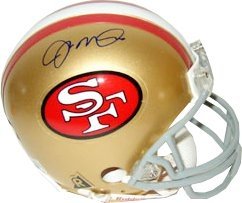 Joe Montana Autographed/Hand Signed San Francisco 49ers Replica Mini Helmet- Montana Hologram