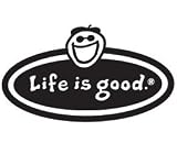 LIFE IS GOOD LOGO OVAL STICKERS (PACK OF 2) PERFECT FOR SPREADING CHEER AND OPTIMISM!