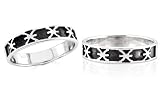 Unisex Oxidized Ring Band in Sterling Silver