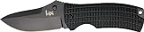 Benchmade HK Knives Conspiracy Folding Knife with Plain-Edged Coated Blade (Black, 6.9-Inch)
