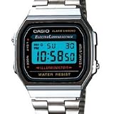 NEW CASIO DIGITAL Mens ALARM EL LIGHT METAL BAND WATCH by Casio
