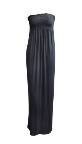 Ditzy Fashion Women's Plain Sheering Boob Tube Maxi Dress