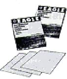 Eagle U102-1500 - 9x11 Silicon Carbide Flexible-Back Waterproof Sheets - Grit P1500 - (Job-Pak) - 5 Sheets/Pack - 1 Pack