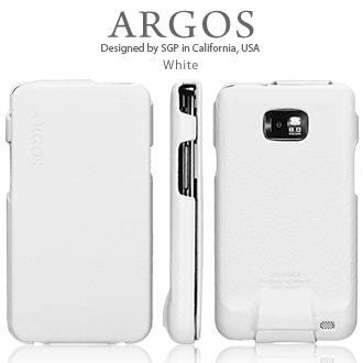 SGP Samsung Galaxy S2 (i9100) Leather Case Argos Series [White]-SGP