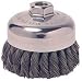 Weiler 2 3/4 Single Row General Duty Knot Steel Wire Cup Brush With 5/8 - 11 UNC Arbor Hole