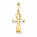 14k Polished Cut-Out Heart Anklet