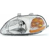 96-98 HONDA CIVIC HEADLIGHT LH (DRIVER SIDE), COMBO (1996 96 1997 97 1998 98)... by Parts Train