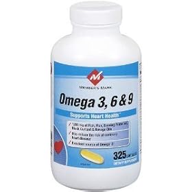 Member's Mark - Omega 3, 6, 9 Dietary Supplement 1200 mg, 325 Softgels