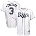 Majestic Tampa Bay Rays #3 Evan Longoria White Replica Player Jersey