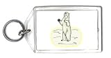Keychain with mammal, polar, arctic, bear, animal
