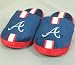 Atlanta Braves MLB Team Stripe Slide Slippers - Size 9