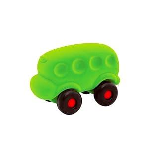 Rubbabu Light Green School Bus by