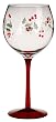Pfaltzgraff Winterberry Etched Glass Goblets, Set of 4