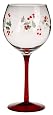 Pfaltzgraff Winterberry Etched Glass Goblets, Set of 4