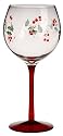Pfaltzgraff Winterberry Etched Glass Goblets, Set of 4