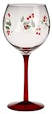 Pfaltzgraff Winterberry Etched Glass Goblets, Set of 4