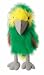 Toys : Green Amazon Parrot - Large Bird Hand Puppet - Childrens Activity Toy