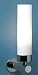 Kitchen & Housewares : tube bathroom chrome wall light with white opaque glass tube shade