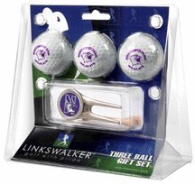 Northwestern Wildcats 3 Golf Ball Gift Pack With Cap Tool