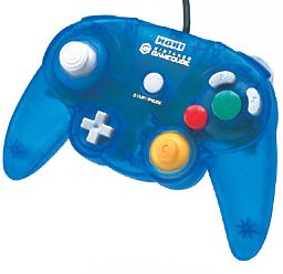 ゲームキューブ用 ホリパッドキューブ クリアブルー
