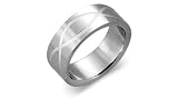 Unisex Surgical Steel Ring Band Size 7