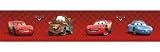 Disney Cars Self Adhesive Wallpaper Red Border OFFICIAL