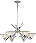 ELK Lighting 1475/6 6 Light Refraction Chandelier, Polished