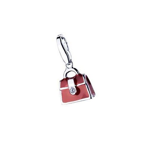 Giorgio Martello Damen Charm Silber Tasche Rot 14-800869 Preisvergleich