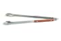 Outset QB22 Extra-Long Stainless-Steel Barbecue Tongs with Rosewood Handles