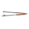 Outset QB22 Extra-Long Stainless-Steel Barbecue Tongs with Rosewood Handles