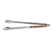 Outset QB22 Extra-Long Stainless-Steel Barbecue Tongs with Rosewood Handles