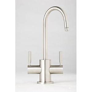 Parche Hot and Cold Water Filtration Faucet with Lever Handle Finish: Almond Powder Coat