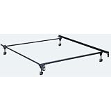 Standard Queen Bed Frame with 2 Wide Rollers and 5 legs By Hollywood Bed Frame