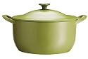 Tefal Jamie Oliver Cast Iron Oval Cocotte & Lid, Lime, 30 cm