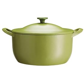 Tefal Jamie Oliver Cast Iron Oval Cocotte & Lid, Lime, 26 cm