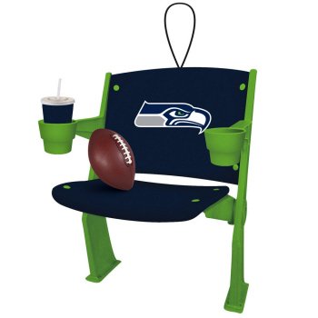 Seattle Seahawks Official NFL 4 inch x 3 inch Stadium Seat Ornament Seattle Seahawks Official NFL 4 inch x 3 inch Stadium Seat Ornament