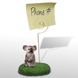Koala Figurine Memo Holder | Desk Memo Note Holder