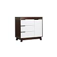 babyletto Hudson Changing Dresser, Espresso/White