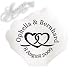 100 Personalized Wedding Silk Rose Petals Hearts