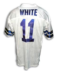 Danny White Signed Dallas Cowboys White Throwback Jersey