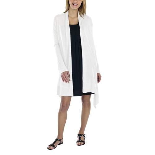 Mossimo® Black: Long-Sleeve Open Wrap Cardigan - Fresh White