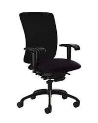 Izzy Paige, Synchro Tilt, Full Back Chair (Black Fabric)