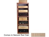 Wine Cellar Innovations Designer Series Collection Natural Red Oak Rectangular Bin and Case 72x26x13-in.
