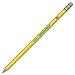 Dixon Ticonderoga Wood-Cased #2 Pencils, Pre-Sharpened Pencils, Set of 4, Yellow (33882)