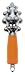 Art and Cook Citrus Reamer, Orange