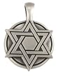 BICO AUSTRALIA JEWELRY (E193) STAR OF DAVID MEDALLION - HELPING THE NEEDY