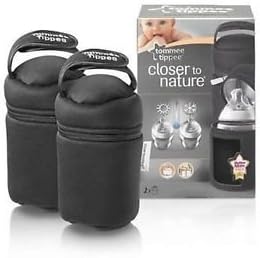 Tommee Tippee Closer to Nature Insulated Baby Bottle Warmers Bags Carriers X 2 Great Gift for Baby Free Shipping Ship Worldwide