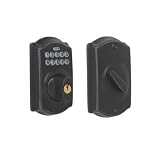 Schlage BE365CAM613 Camelot Electronic Deadbolt Oil Rubbed Bronze